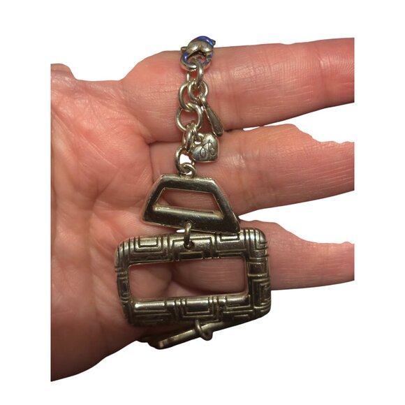 Brighton "Nexux" Silvertone Square Link Bracelet & Earrings Set - Picture 5 of 7